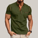 Casual Polo Shirt for Men - Stylish & Comfortable Army Green