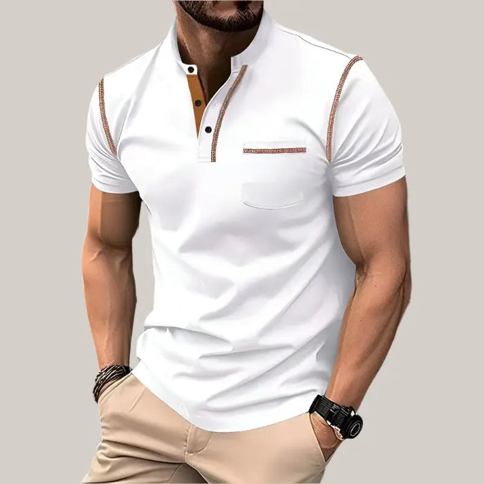 Casual Polo Shirt for Men - Stylish & Comfortable White