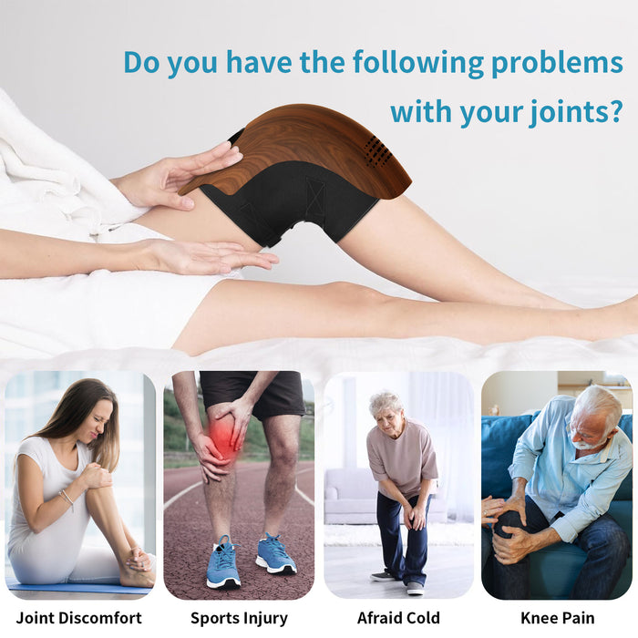 Rechargeable Heated Knee Massager with Vibration