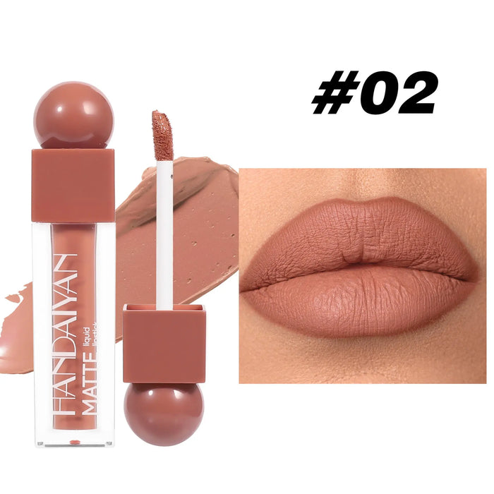 4 g Square-Tube Matte Lip Gloss – 6 Shades 02 Colors 4g