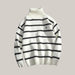 Turtleneck Sweaters For Men High neck white