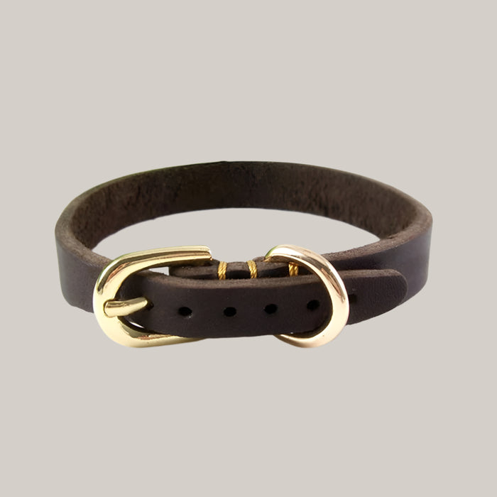 Cowhide Puppy Collar