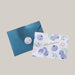 10-Piece Foil-Stamped Fruit Greeting Card Set – 7 Designs Blueberry 10PCS