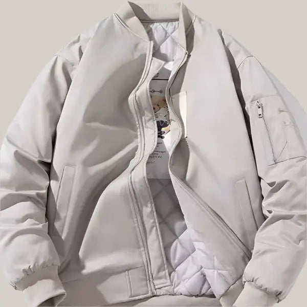 Thickening Embroidery Pilot Jacket Men