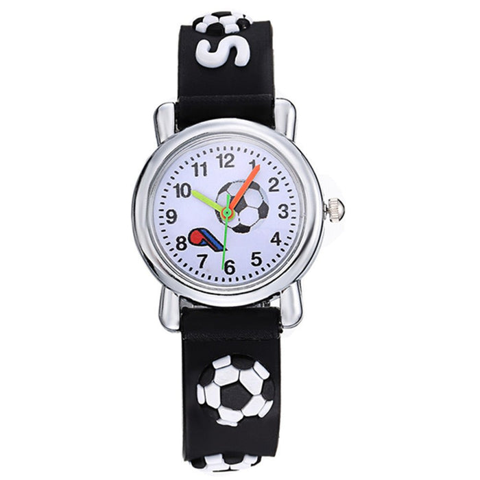 Children's Cartoon Quartz Watch Black