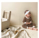 Children's Clothing Spring Korean New Baby Home Service Suit Coffee color