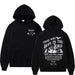 Christian Letter-Print Hoodie for Men and Women Black