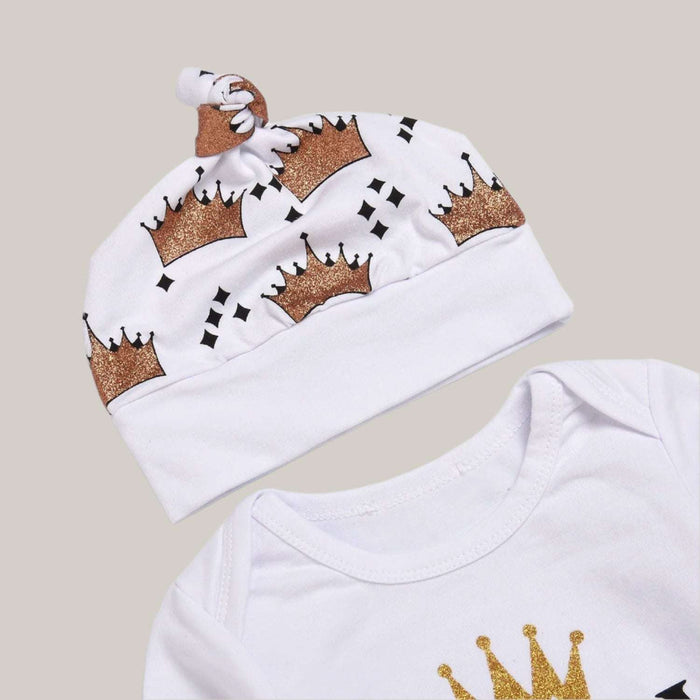 Clothing Set Tops Romper +Crown Pants