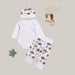 Clothing Set Tops Romper +Crown Pants
