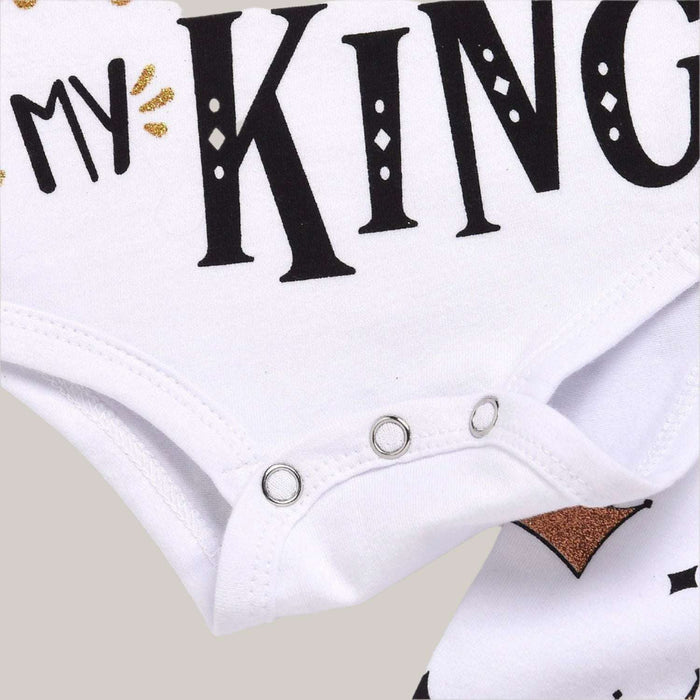 Clothing Set Tops Romper +Crown Pants