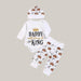 Baby Outfit Set with Sweater and Pants Photo color