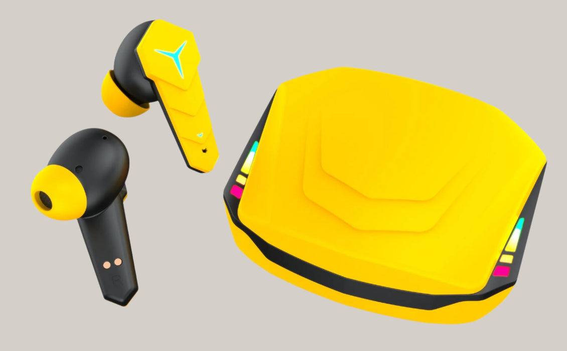 Low-Latency TWS Gaming Earbuds Yellow USB