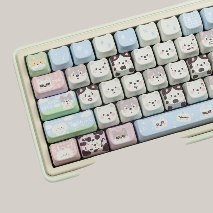 Cute Puppy PBT Key Cap For Keyboards
