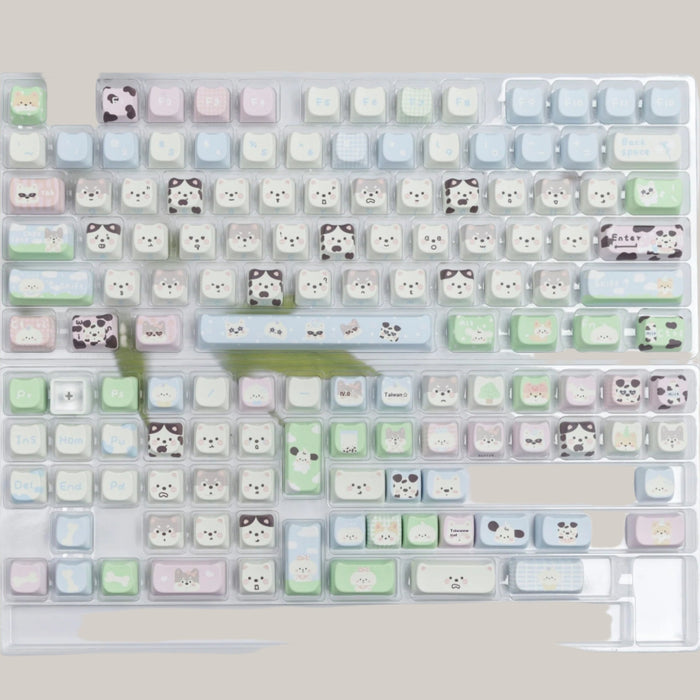 Cute Puppy PBT Key Cap For Keyboards