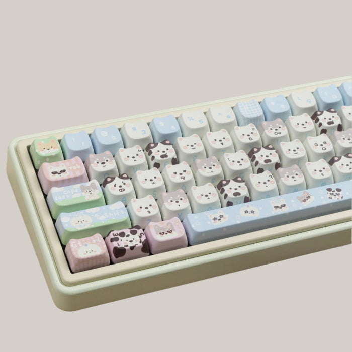 Cute Puppy PBT Key Cap For Keyboards