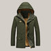 Fashion Thick Men Cotton Warm Jacket Army Green