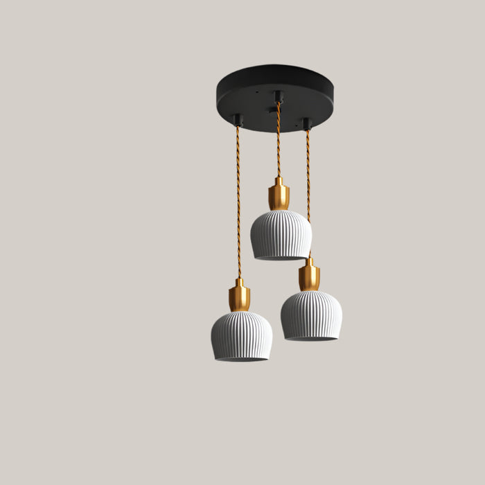 Retro Ceramic and Aluminum LED Chandelier, 4W CCC