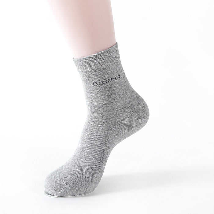 Solid Color Socks Men's