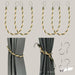 Modern Rope Curtain Tiebacks, Pair Z52