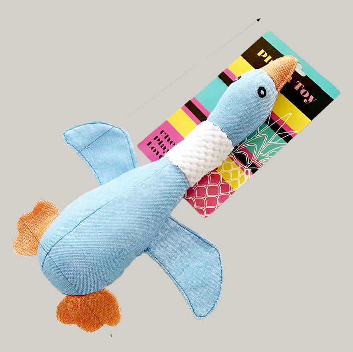 Large Plush Dog Toy Blue