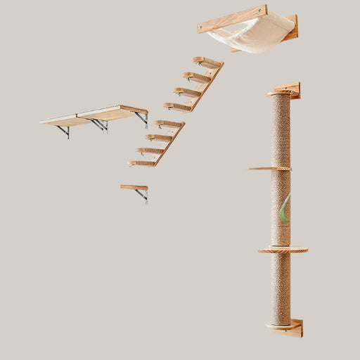 Wall-Mounted Flax Rope Cat Scratching Post