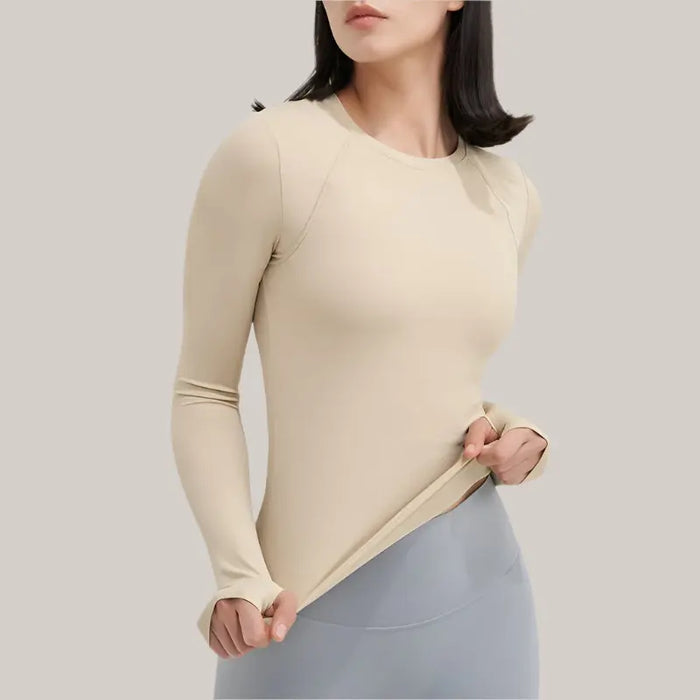 Yoga Clothes Women's Running Top Light Camel