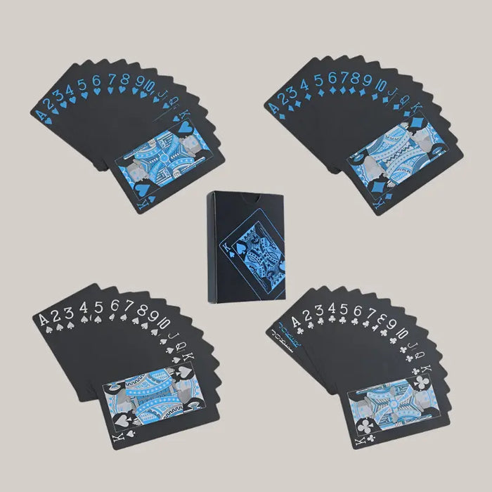 Playing Cards Gold Foil Playing Blue