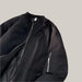 Thickening Embroidery Pilot Jacket Men Black