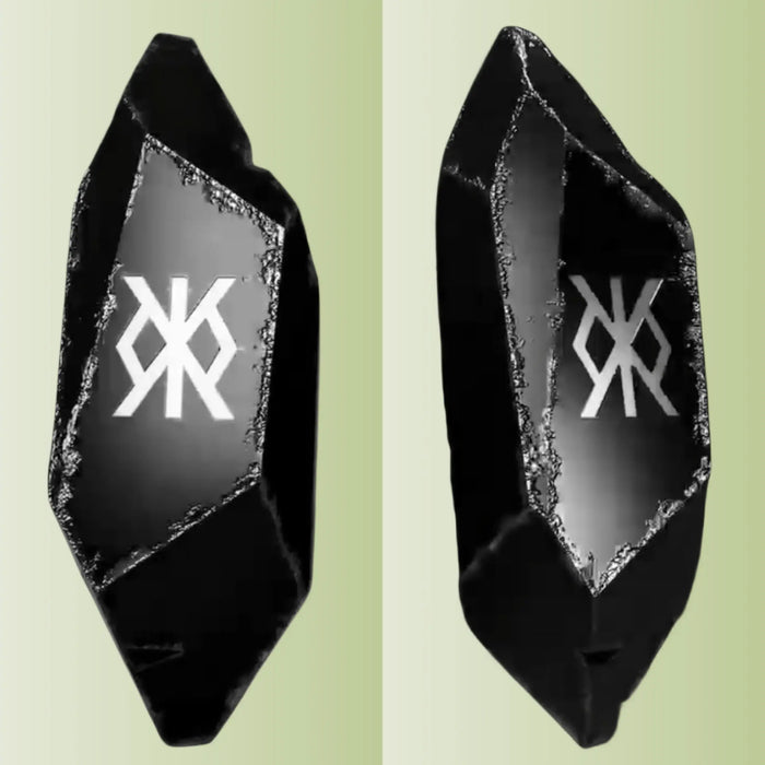 Black Stone Rune Desktop Decoration – 5, 7 or 10 cm