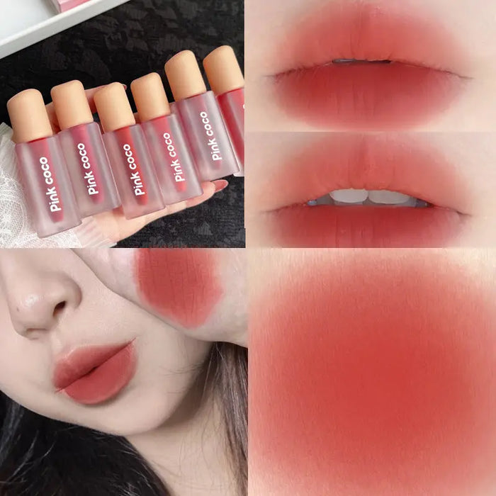Matte Lip Lacquer, 6 Shades 04 Peach Milk In Water
