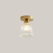 Iron and Glass E27 Entryway Lamp OG Style With Bulb
