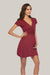 Deep V-Neck Maternity Short Sleeve Dress