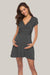 Deep V-Neck Maternity Short Sleeve Dress
