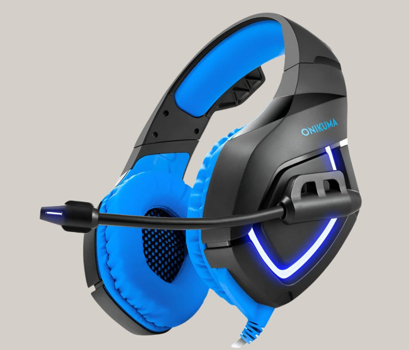 Destruction Camouflage Gaming Headset Blue