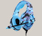 Destruction Camouflage Gaming Headset Camouflage blue