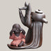 Buddhist Monk Ceramic Tea Strainer Set Not looking at the monk 15x7.7x17.2cm
