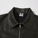 Distressed Lapel Pu Biker Jacket Men