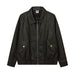 Distressed Lapel Pu Biker Jacket Men