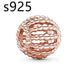 DIY Unisex Beaded Bracelet S925 Rose Gold