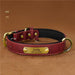Personalized Engraved Dog Collar Red