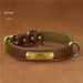 Personalized Engraved Dog Collar Brown