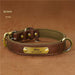 Dog Collar Engraved With Lettering Brown