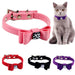 Flannel Dog Collar with Bow Tie