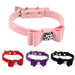 Flannel Dog Collar with Bow Tie