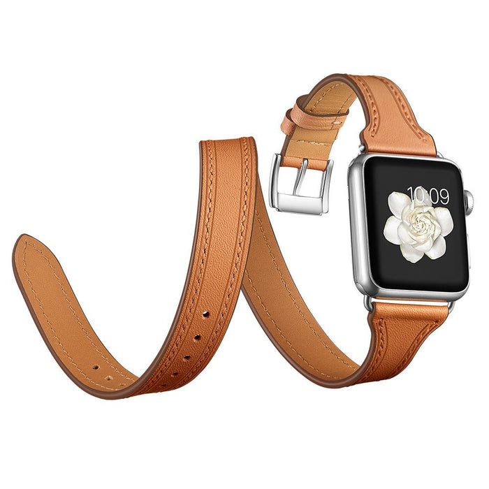 Double-Loop Leather Watch Strap