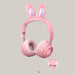 Rabbit Ear Headphones Pink