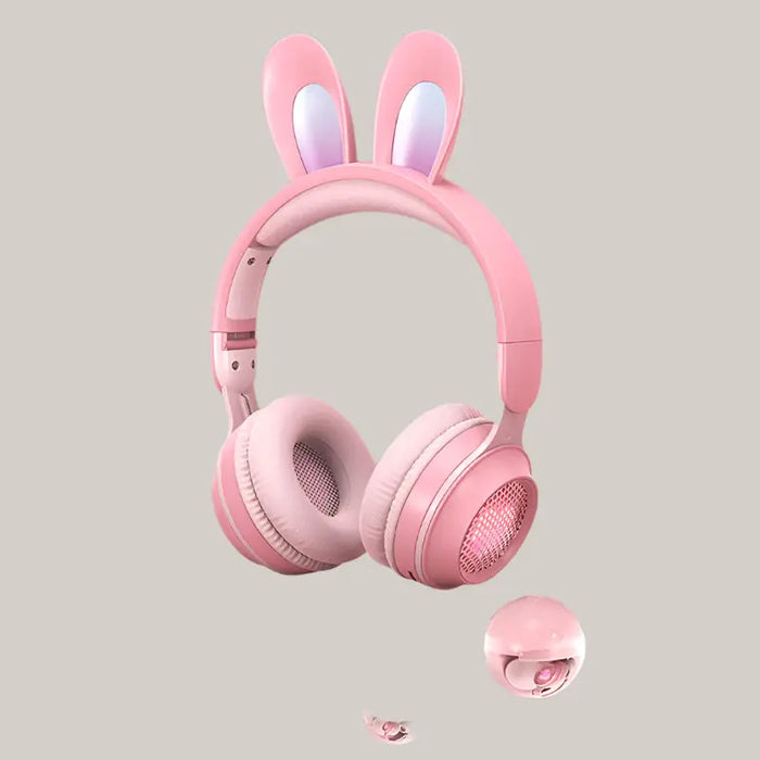 Rabbit Ear Headphones Pink