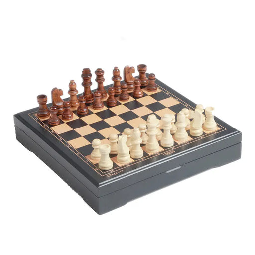 Wooden Chess Set with Storage Box – 23.8 cm