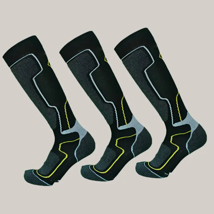Thickened Winter Ski Socks For Men Black 3pair