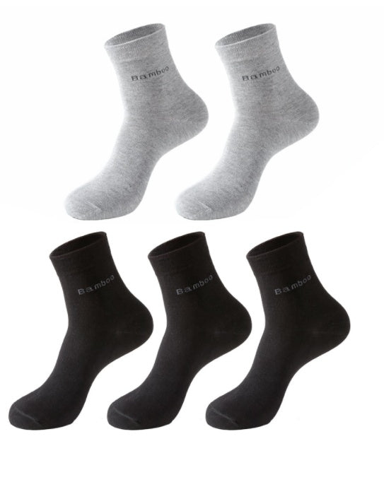 Solid Color Socks Men's